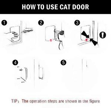 Oprema za kućne ljubimce: Mačja vrata sa 4-smernom bravom (model M) - Funkcija zaključavanja u — 11