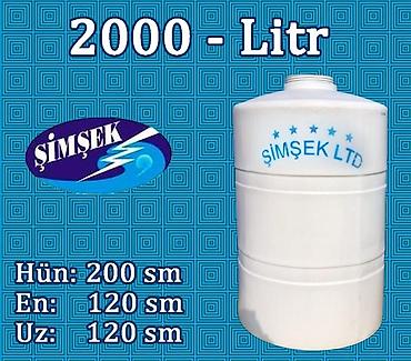 parnik salafan satilir: ŞİMŞEK LTD plastik su çənləri Həcm variantları: - 1000 litr (ölçü 1) — 9