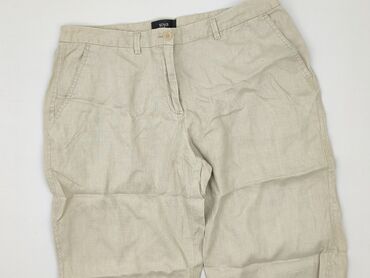 spodnie woskowane beż: Soyaconcept, 3/4 Trousers for women, size L (EU 40)