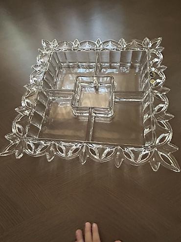 karacadan alınıb: Bohemia kristal beş bölməli serve qabı - Brend: Crystal Bohemia — 8