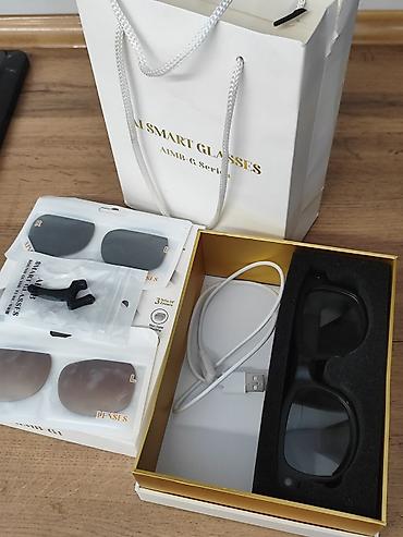 Күндөн коргоочу көз айнектер: AI SMART GLASSES AIMB‑G1 — умные очки со сменными линзами и камерой — 3