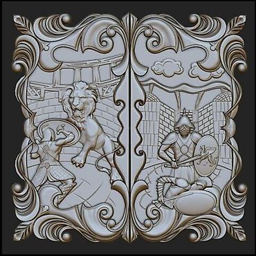 Нарды: Нарды с художественной резьбой - Эксклюзивные резные нарды с богатым — 11