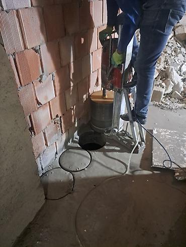 Beton işləri: Beton və daş kəsimi xidməti - Peşəkar benzinli disk kəsici ilə beton — 11