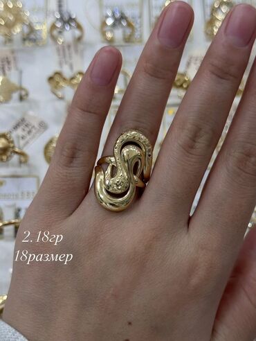 Кольца: Золотые кольца, разные модели. 1) Массивное многополосное кольцо с — 27