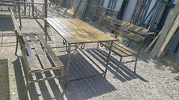 Скамейки: Скамейка Металл, Со спинкой, С крышей — 9