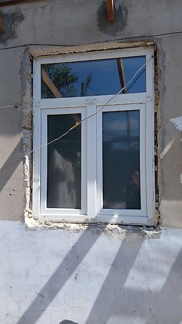 pəncə: PVC plastik pəncərə dəstləri - Material: ağ rəngli PVC profil - Şüşə — 2