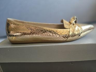 metro ženske cipele: Franco Sarto zlatne mokasine / baletanke BR 39 ​Na prodaju potpuno — 6