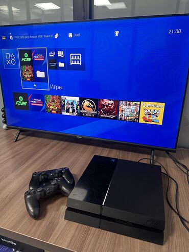 сони плейтейшин: Продаю прошитую Sony PlayStation 4, 500 Гб. Приставка в хорошем