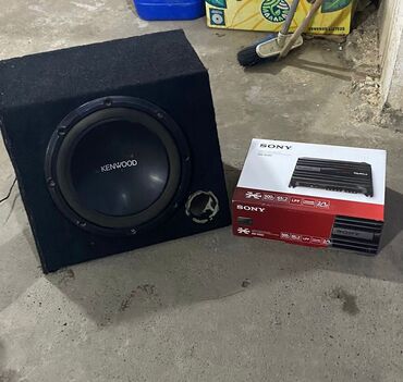 Avtomobil üçün soyuducular: Kenwood basofka 1500 lik. Sony Xplod usliter 500 lik her ikside iwlek