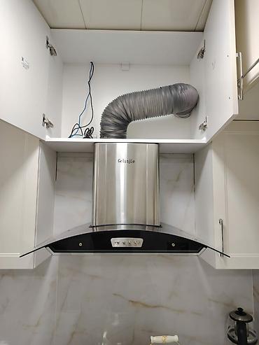 aspiratör: Mətbəx üçün dekorativ divar tipli aspirator (şüşə vizorlu) - Korpus — 2