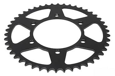 aluminijumske remenice: Zadnji lančanik za motocikl – aluminijumski, crno anodiziran - — 2