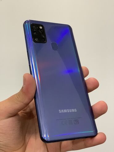задний вид камера: Samsung Galaxy A21S, Б/у, 32 ГБ, цвет - Фиолетовый, 2 SIM