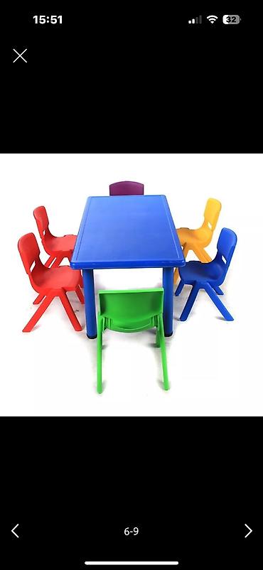 Детские стулья: В наличии имеются гелевые столы и стулья хорошего качества для садика — 9