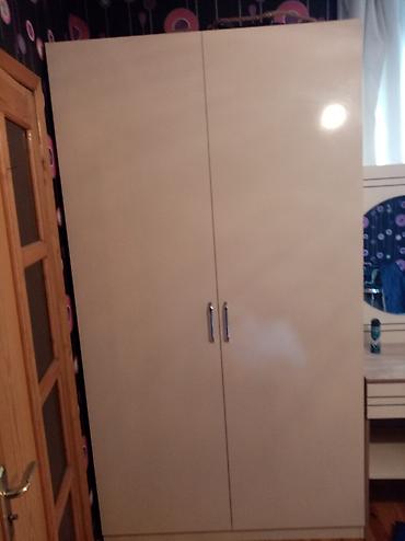 Dolablar: İkiqat qapılı soyud rəngli dolab - Material: laminat/MDFlam tipli — 2