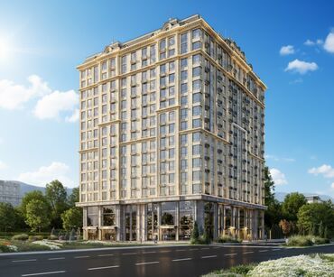 реклама недвижимости бишкек: 1 комната, 53 м², Элитка, 16 этаж, ПСО (под самоотделку)