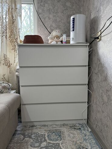 бенкунг отзывы: Кийим үчүн комод, Жаңы, Күзгүсүз, ЛДСП, түсү - Ак, Өзү алып кетүү, Акылуу жеткирүү