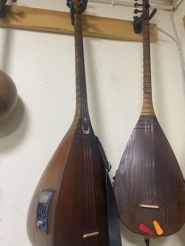 saz aparatlari: Elektrikləşdirilmiş saz (sol tərəfdəki model) - Korpus: tünd rəngli — 1