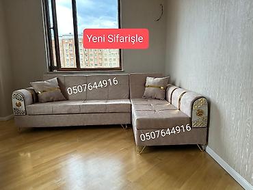 Sifarişlə divanlar: Künc divan, Qonaq otağı üçün, Vеlur parça, Bazalı, Açılan, Kitab — 3