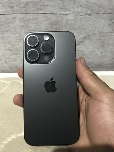 айфон телфон: IPhone 16 Pro, Б/у, 256 ГБ, Black Titanium, Чехол, 94 %