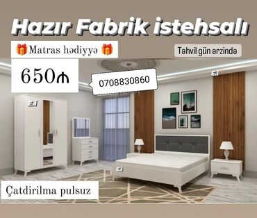 tek neferlik matras: *Yataq Dəsti 650Azn💥* ✔️Matras hədiyyə ✔️Rəng seçimi var *✔️