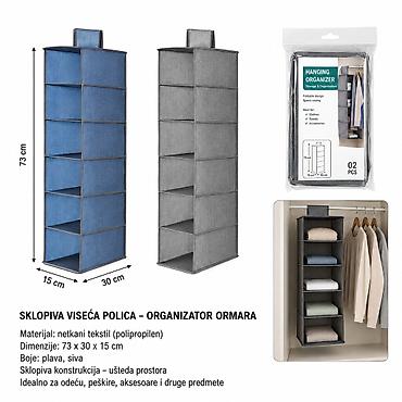 KMT Mala 5-slojna torba za vešanje – organizator ormara Praktičan