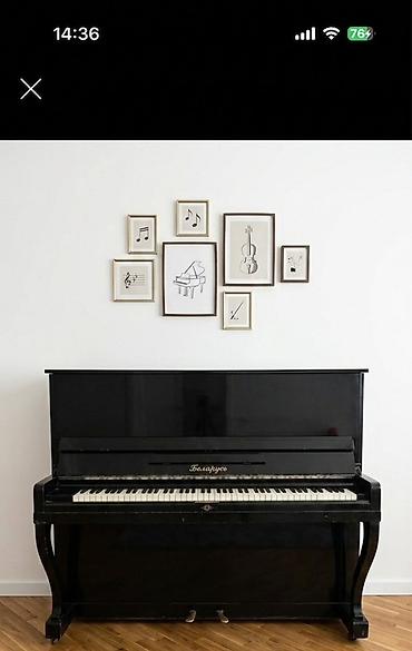 Upright pianino – “Беларусь” markası - Korpus: parlaq qara rəng