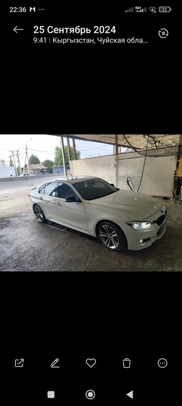 лизинг авто бишкек без первоначального взноса: BMW 3 series: 2017 г., 0.2 - engine capacity л, Типтроник, Бензин, Седан