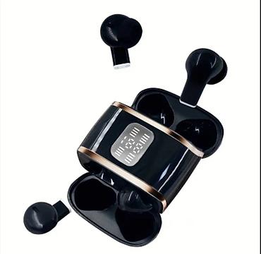 ses mixeri: Məhsul: Bluetooth TWS simsiz qulaqcıq dəsti - Rəng: qara, qızılı — 1