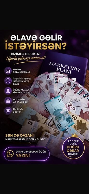 is elanları 2023 bakı: Marketoloq tələb olunur, İstənilən yaş, Təcrübəsiz — 1