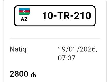 kia rio kompressor: Azərbaycan nömrə nişanı: 10-TR-210 - Format: AZ standartı — 2