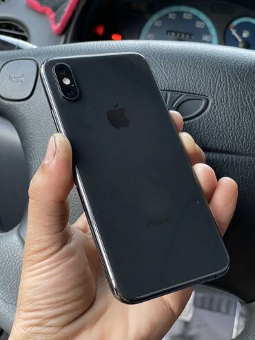 iphone 8 бишкек бу: IPhone Xs, Колдонулган, 256 ГБ, Кара, Каптама, Кабель, 76 %