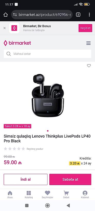 lenovo qulaqlıq: Yeni Simsiz (Bluetooth) Qulaqcıqlar, Lenovo, rəng - Qara — 4