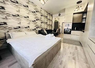 Посуточная аренда квартир: 1 комната, Душевая кабина, Постельное белье, Кондиционер — 9