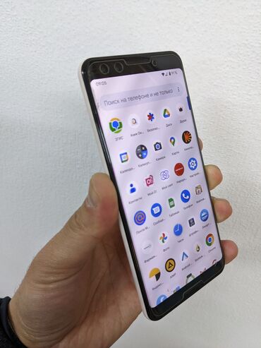 телефон не дорогой: Google Pixel 3, Б/у, 64 ГБ, цвет - Белый, 1 SIM