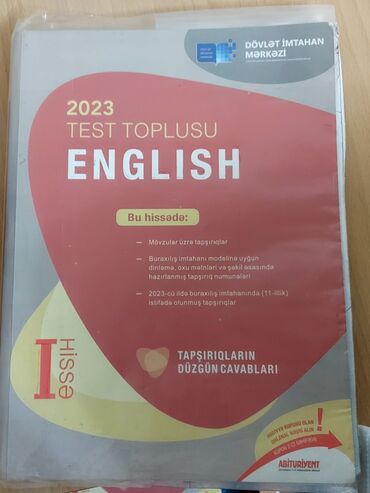 Tulumlar: İngilis dili Testlər 11-ci sinif, 1-ci hissə, 2023 il