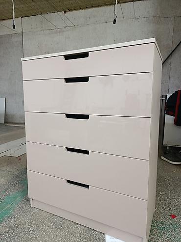 Комоды для одежды: Комод для одежды, С зеркалом, ЛДСП, цвет - Коричневый — 3