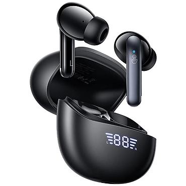 Аудиотехника: Беспроводные наушники Bluetooth Hoco EQ5 (TWS, с дисплеем, вакуумные — 3