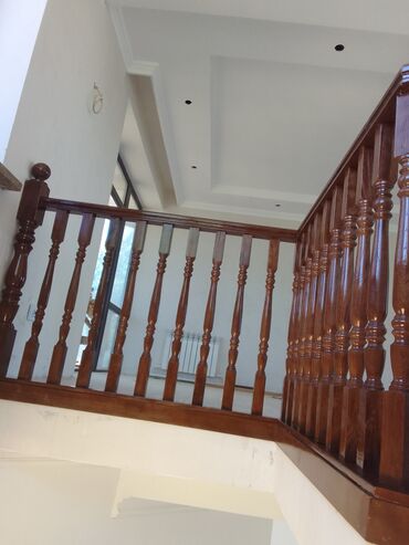 Обшивка лестниц: Лестница заказ алабыз Кара жыгач сосна шпон фонерадан — 7