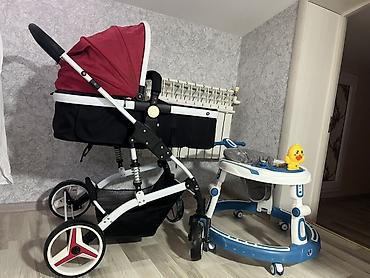 ad gunu sami: Uşaq arabası + gəzdirici (walker) dəsti Yenidiler ikisi bir yerdə — 2