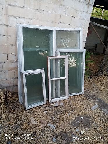 Окна б/у от веранды в г.Жалал- Абаде размером 1,25х1,0 метр 8 шт. и