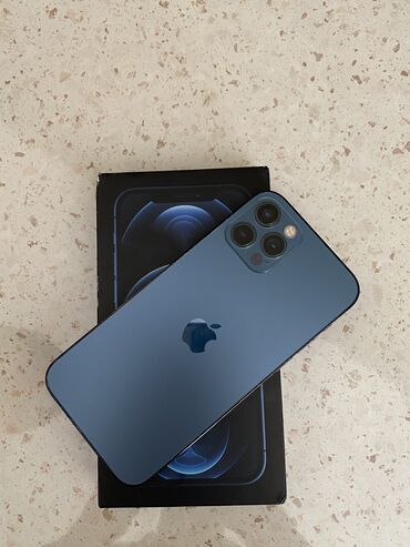 Apple iPhone: IPhone 12 Pro, 128 GB, Pacific Blue, Face ID