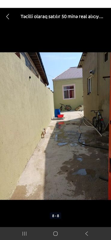 8 ci mikrorayon satilan evler: 4 otaqlı, 90 kv. m, Kredit yoxdur, Orta təmir