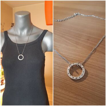 Ogrlice: Puno modela duzih lancica 600 dinara i ogrlica cene na slici. Hand — 14