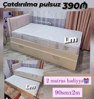 _*İki nəfərlik çarpayılar*_ *2 matras hədiyyə🎁* Bir başa