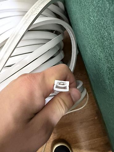 dekor isiqlar: Ağ rəngli LED neon şlanq (fleks LED lent) – bobin halında. Tətbiq — 2