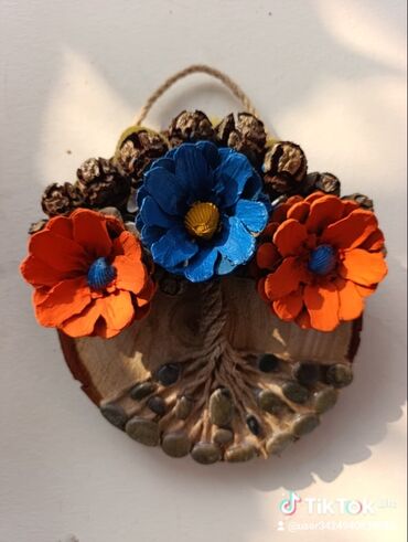 Şəkillər, tablolar: Məhsul: Dekorativ əl işləri – divar asılqanları - Material: təbii — 5