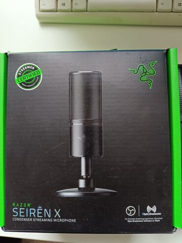 usb микрофон для студии: Продам Микрофон RAZER SEIREN X USB Streaming Microphone Black. Б/у в