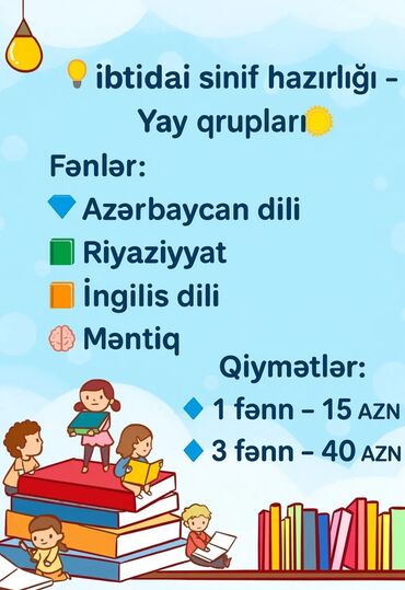 Inzibati heyət: İbtidai, məktəbəqədər hazırlıq. Dərslər online keçirilir