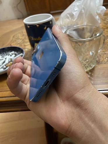 iphone duas: IPhone 13, 128 GB, Göy, Qırıq, Simsiz şarj, Face ID — 3