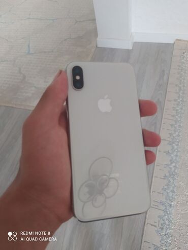 ddr4 32: IPhone X, Колдонулган, 256 ГБ, Ак, Коргоочу айнек, Каптама, 100 %